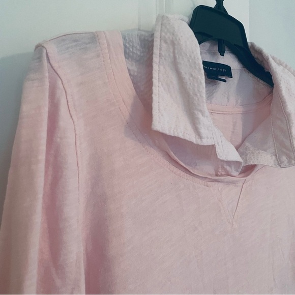 Tommy Hilfiger Long Sleeve Layered Collared Button Down Shirt Size M - Picture 3 of 10